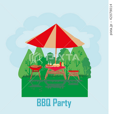 Barbecue Party Invitation card 42079014