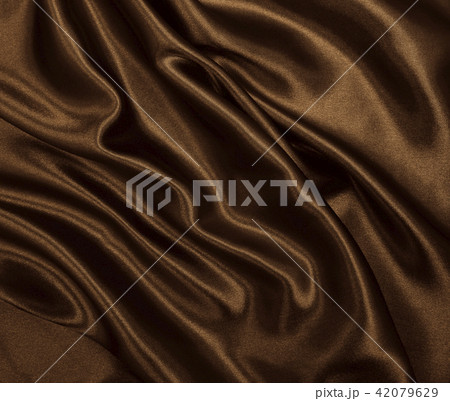 Smooth elegant brown silk or satin texture  42079629