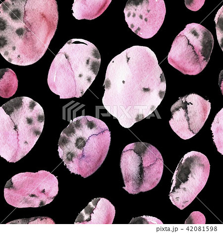 watercolor polka dots seamless pattern 42081598
