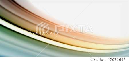 Rainbow fluid colors abstract background twisted liquid design, colorful marble or plastic wavy 42081642