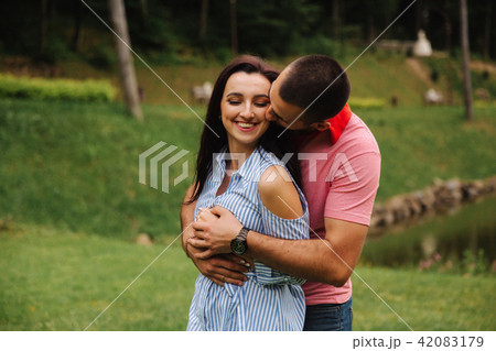 Couple have fun, smile and dancing 42083179