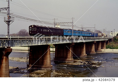 1994年　阪和線を行くクモヤ90014＋103系＋クモヤ145配給列車 42084379