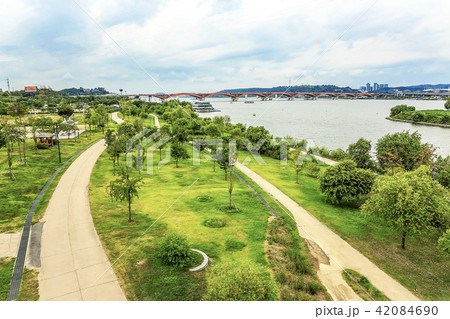 公園 城山大橋 自転車道 42084690