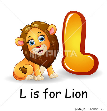 Animals alphabet: L is for Lion 42084975