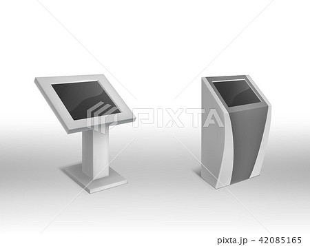 Vector 3d realistic digital informational kiosks, stands Vector 3d realistic digital informational kiosks, stands 42085165
