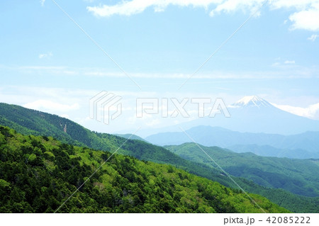 大菩薩峠と富士山 (撮影地:大菩薩峠付近) 大菩薩峠と富士山 (撮影地:大菩薩峠付近) 42085222