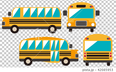 スクールバスのイラスト素材
