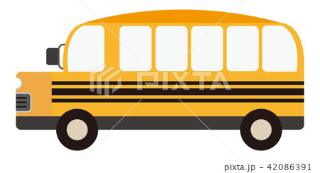 スクールバスのイラスト素材 42086391 Pixta