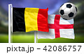 Belgium - England, FINAL OF FIFA World Cup, Russia 2018, National Flags 42086757