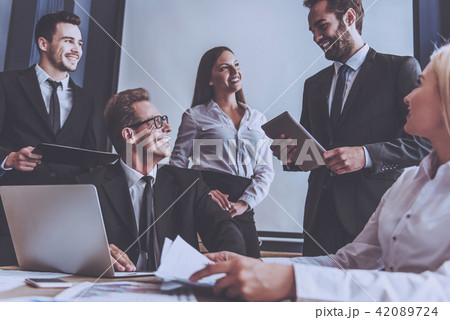 Several Business Partners Looking at Each Other. Several Business Partners Looking at Each Other. 42089724