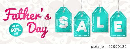 Concept of banner for Father's Day Sale. Vector. 42090122