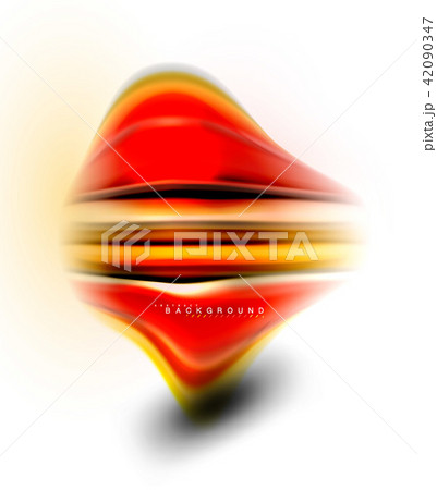 Fluid liquid mixing colors concept on light grey background, wave and swirl curve flow line, trendy Fluid liquid mixing colors concept on light grey background, wave and swirl curve flow line, trendy 42090347