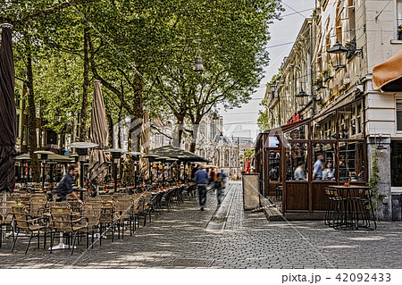 restaurant terraces  Breda city. Netherlands 42092433