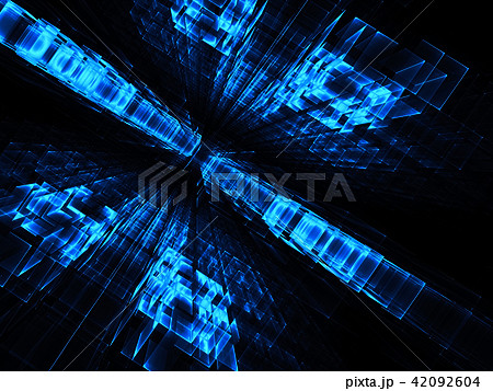 Perspective background - abstract digitally generated image 42092604
