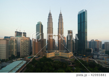 Kuala Lumpur city skyline during sunrise, Malaysia Kuala Lumpur city skyline during sunrise, Malaysia 42093881