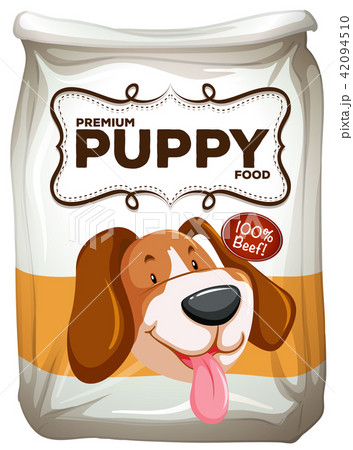 Bag of premium beef puppy food 42094510
