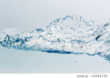 Water splash with bubbles of air, isolated Water splash with bubbles of air, isolated 42095139