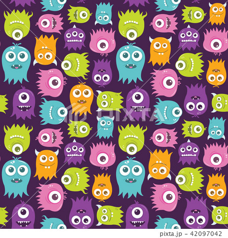 Cute Simple Patterned Owls, Night Speech Bubble Cute Simple Patterned Owls, Night Speech Bubble 42097042