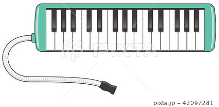 鍵盤ハーモニカのイメージイラストのイラスト素材