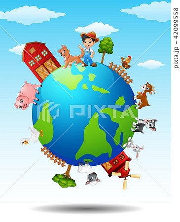 Farming and barn around the world Farming and barn around the world 42099558