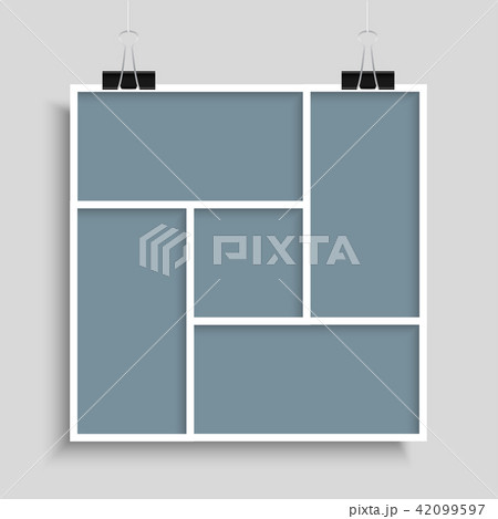 Collage Five Frames for Photo or Illustration. 42099597