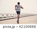 Black men runner are running  42100666