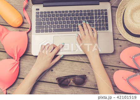 Summer holiday preparations concept Summer holiday preparations concept 42101519
