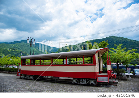 千頭駅　道の駅　奥大井音戯の郷　トロッコ列車の展示車両 42101846