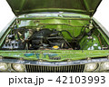 close-up old car engine. 42103993