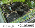 close-up old car engine. 42103995