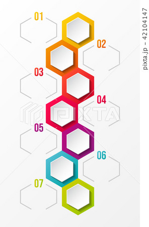 empty infographic layout with icons. Vector. 42104147