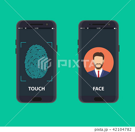 Smartphone with a face recognition 42104782
