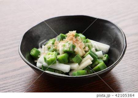 オクラと長いものぽん酢あえ 42105364