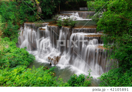 Beautiful waterfall in Kanchanaburi, Thailand 42105891