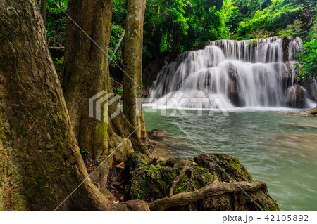 Beautiful waterfall in Kanchanaburi, Thailand 42105892