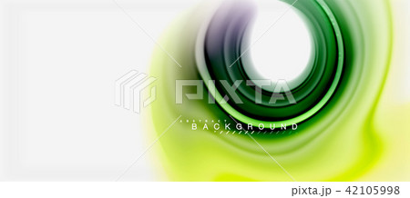 Rainbow fluid colors abstract background twisted liquid design, colorful marble or plastic wavy 42105998