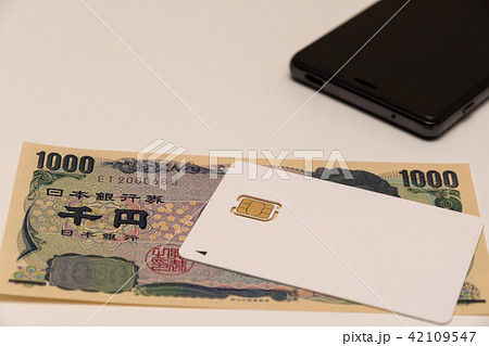SIMカード スマホ 千円札 SIMカード スマホ 千円札 42109547