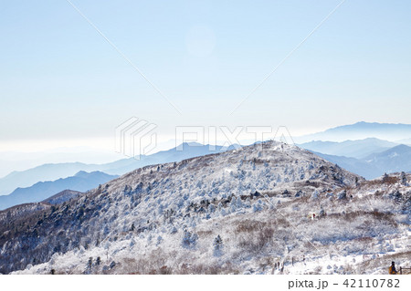 徳裕山 雪景色 山 42110782