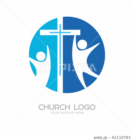 Church logo. Christian symbols. The Cross of Jesus Church logo. Christian symbols. The Cross of Jesus 42110783