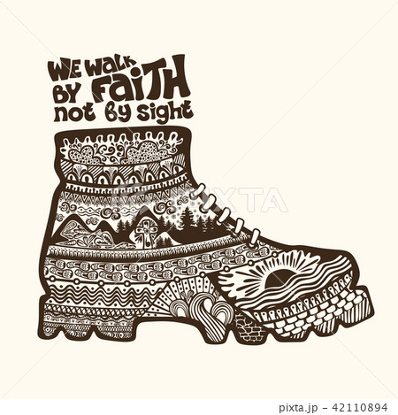 Christian lettering, doodle art, bible typography 42110894