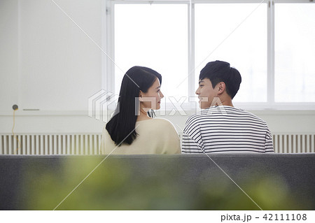 韓国人 日常 カップルの写真素材 韓国人 日常 カップルの写真素材