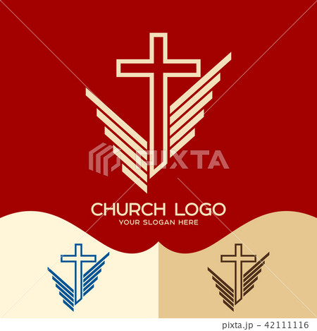Church logo. Cristian symbols. The cross of Jesus 42111116