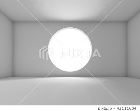 Round window, front view. Background, 3d Round window, front view. Background, 3d 42111604