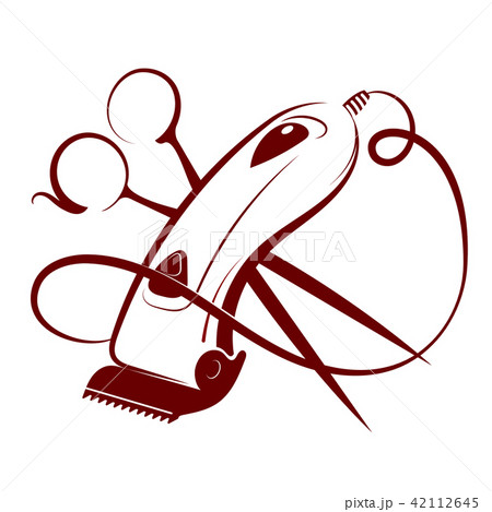 Hair clipper and scissors 42112645