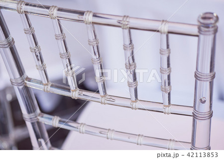 Transparent light chairs at the Banquet.Specific. Weightless transparent interior 42113853