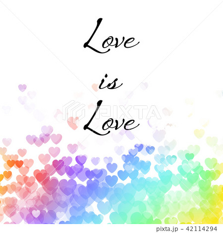 Love is Love on heart backgroundのイラスト素材 [42114294] - PIXTA