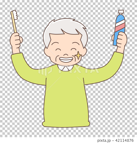 White teeth _ upper body _ grandpa White teeth _ upper body _ grandpa 42114876