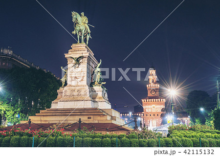 Giuseppe Garibaldi Monument in Milan, Italy 42115132