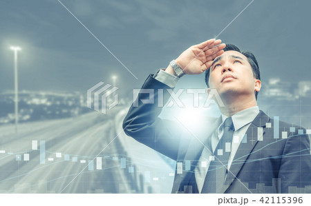 Double exposure - Business Leader Vision 42115396