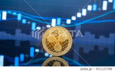 Ripple and cryptocurrency investing concept. Ripple and cryptocurrency investing concept. 42115706